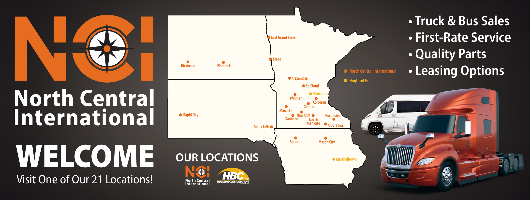 NCI Welcome - Visit one of our 22 Locations